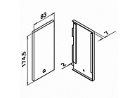 Easy Glass Max - montage latéral - embout côté