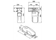 637001~~LATO 220EN manuele ontgrendeling, encodeur en kabel 6 m