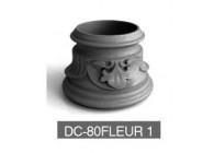 DC-80FLEUR 1~~UITEINDE VOOR KOLOM 80MM - FLEUR 1