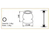 EXTREMITE POUR COLONNE 80/100MM - OMEGA MAX