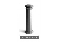 DC-100SQUA B~~UITEINDE VOOR KOLOM 100MM - SQUARE B