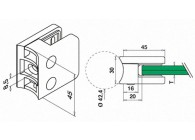 102100-042-19~~Glasklem, model 21, excl. klemrubbers,