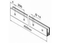 PRO - profil de sol - montage latéral - L = 5 M