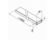 144900-062-50-12~~Square line 60x20x2,0 L=5000mm