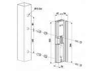 MODULEC-SA-E-ALUM~~P00010922 - Elektrische slotvanger voor opbouw (emissa)-alu brut