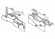 140782-24~~U-profielbuisadapter voor MOD 0772, Ø42,4 mm,-vp 2x