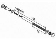 Fast Fix - Kit câble Ø 4mm - 1m,