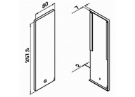 Easy Glass Max Y - montage latéral - embout côté