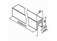 Easy Glass Hybrid - tube fond de gorge 33x39x4,5