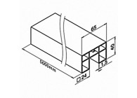 Easy Glass Hybrid - tube fond de gorge 65x40x1,5