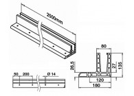 Easy Glass Max F - profil de sol, montage au sol,