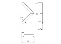 Barre de tirage Hext D30 I300 H70 B188