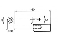 PAUMELLE A SOUDER - 160MM