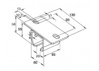 MANCHON POUR LA FIXATION AU PLAFOND - TYPE 40