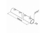 140926-233-25-12~~Buis, Ø33,7 mm x 2 mm, voor staf Ø12 mm, 2.5M