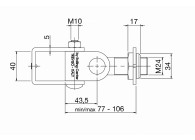 GOND POUR TUBE CARRE - 40 MM