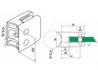 132600-042-12~~Glasklem, model 26, excl. klemrubbers