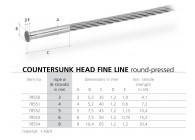 78552~~AFGEDRAAIDE KOP FINELINE - 5MM