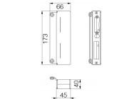 Gache de boitier Inox 304