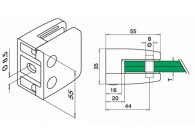 132600-000-12~~Glasklem, model 26, excl. klemrubbers