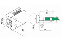 144200-042-10~~Glasklem,MOD 42,excl.klemrubbers,D42,4mm