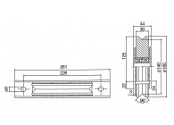 RC120-16-2V~~WIELEN VERZ.ST.2KOGELL-GESL.MONTAGE