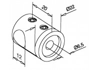 Supports transversaux plat,avec perçage gauche,