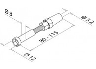 Système de câble - Tendeur filetage M16,