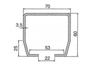 90013-6M~~ROLL.CENT. ROLPOORTRAIL VOOR WIELENBLOK 90012 - BRUT