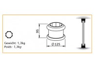 EXTREMITE POUR COLONNE 80MM - DECO 3