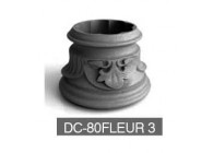 DC-80FLEUR 3~~UITEINDE VOOR KOLOM 80MM - FLEUR 3