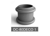 DC-80DECO 1~~UITEINDE VOOR KOLOM 80MM - DECO 1