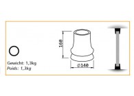 EXTREMITE POUR COLONNE 80MM - TULIP L