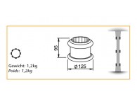 DC-80R DECO 2~~RING VOOR KOLOM 80MM - DECO 2