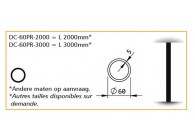 DC-60PR-3000~~RONDE PAAL VOOR KOLOM 60MM - L.3000MM