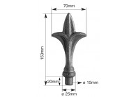 166~~LASBARE SPEERPUNT 150X70MM