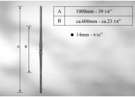 BALUSTRE ROND 14MM - 100 CM