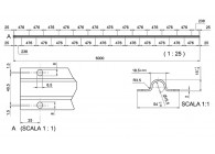 289I-6M~~GRONDRAIL RAPIDO TE SCHROEVEN - 6 M. INOX