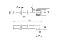 164-20LZ CHARNIERE REGLABLE 145M - M20