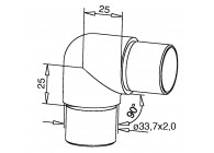 130303-233-12~~BUISVERBINDING 33.7X2MM - VPE 2 STUKS !!!!