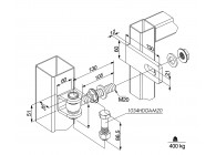 GBMU-B-M20-130-02~~P00012678 - Prijs per set van 2-regelb.scharnier 3dimens.