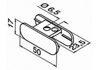 140780-24~~Adapter voor LED draagprofiel, voor u-profielbuis, VP 2X