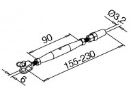 147250-003~~EASY FIX SPANSCHROEF MET GAFFEL, DRAAD 3,2MM