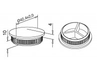 EASY HIT - Embout  arrondi - 42,4x2mm