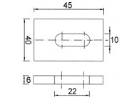 SCH40-6~~BEVESTIGINGSPLAATJE