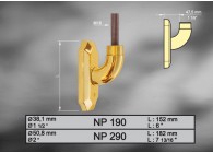 NEW-YORK - Ø38.1  ELEMENT DE BASE PR POTEAU L 152MM