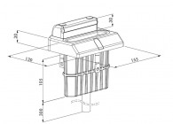 P00006487 - Butée réglable de 40-60mm (profil du portail)-pour SUBY