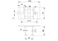 SUPPORT AU PLAFOND POUR ART. 24-P