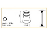 EXTREMITE POUR COLONNE 80MM - OPERA B