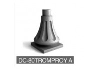 DC-80TROMPROY A~~UITEINDE VOOR KOLOM 80MM - TROMPETTE ROYAL A